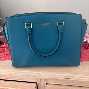 Michael Kors Teal Satchel
